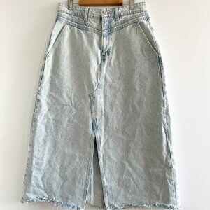Zara Long Denim Skirt